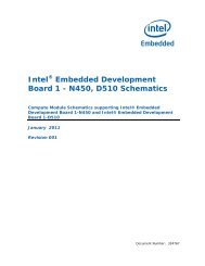 IntelÂ® Embedded Development Board 1 - N450, D510 Schematics