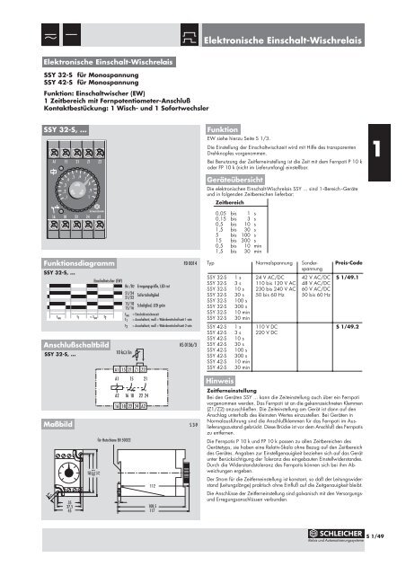 Elektronische Einschalt-Wischrelais - smi-online.net