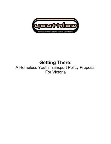 Getting There:A Homeless Youth Transport Policy ... - Youthlaw