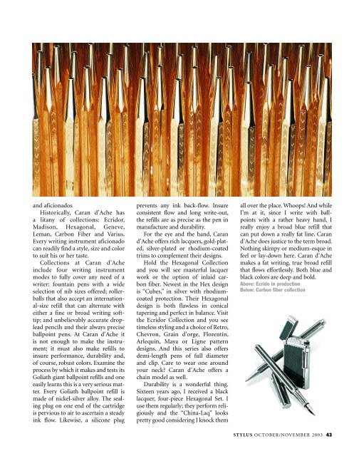 Fine Writing - Stylus Magazine