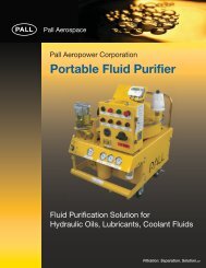 Fluid Purification Solution for Hydraulic Oils, Lubricants - Pall ...