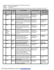 LAMPIRAN SURAT KEPUTUSAN REKTOR UNIVERSITAS ...