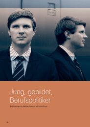 Jung, gebildet, Berufspolitiker