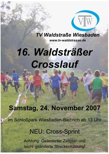16. Waldsträßer Crosslauf - TV Waldstraße Wiesbaden