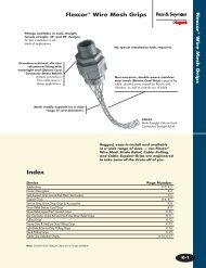 FlexcorÂ® Wire Mesh Grips Index - Womack Electric Supply Company