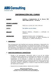 AnÃ¡lisis e ImplantaciÃ³n de la Norma ISO 9001:2008 - ABS Consulting