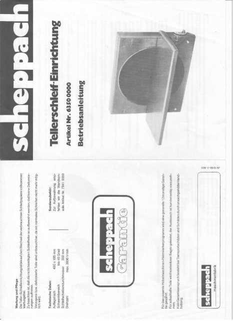 Scheppach - Handleiding - TSE-300.pdf - Woodworking.nl het ...