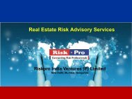 Real Estate Risk Advisory Services - Riskpro