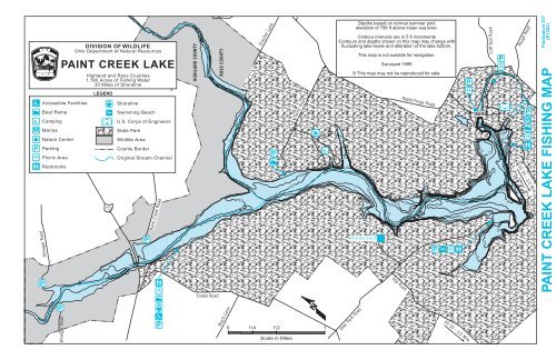 paint creek lake fishing map - Ohio Department of Natural Resources