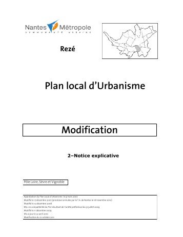 notice explicative - Le plan local d'urbanisme de Nantes MÃ©tropole