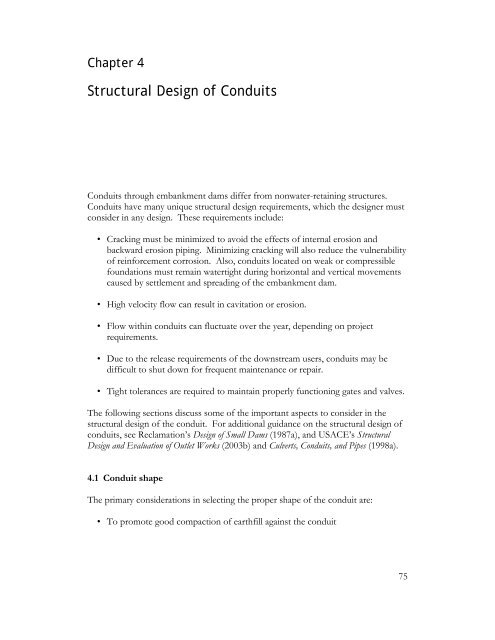 Technical Manual: Conduits through Embankment Dams (FEMA 484)