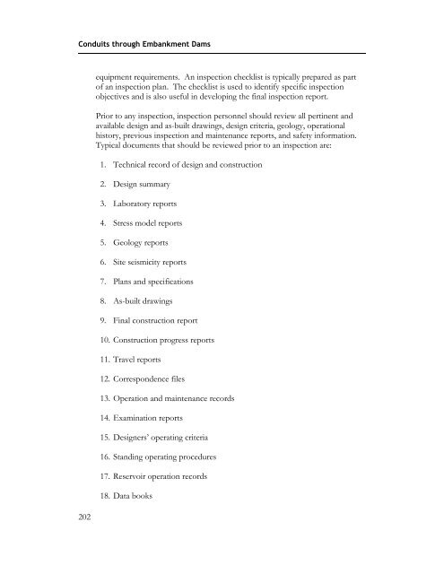 Technical Manual: Conduits through Embankment Dams (FEMA 484)