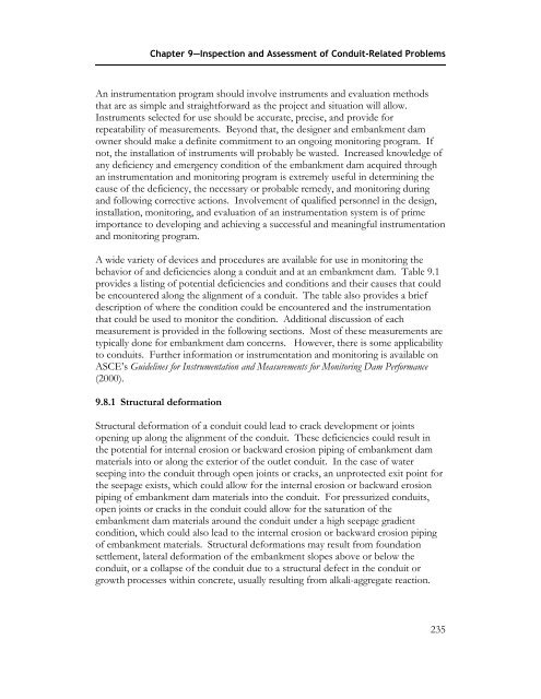 Technical Manual: Conduits through Embankment Dams (FEMA 484)