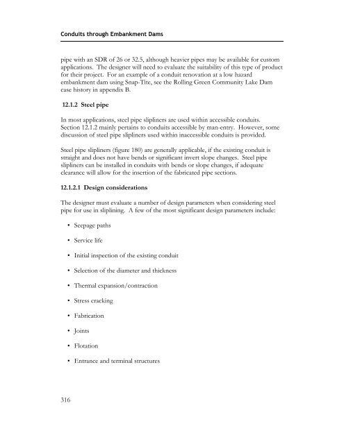 Technical Manual: Conduits through Embankment Dams (FEMA 484)