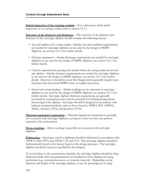 Technical Manual: Conduits through Embankment Dams (FEMA 484)