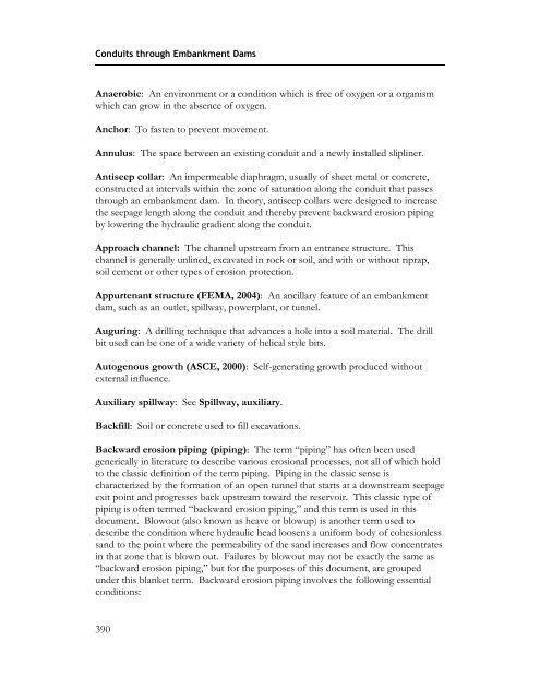 Technical Manual: Conduits through Embankment Dams (FEMA 484)