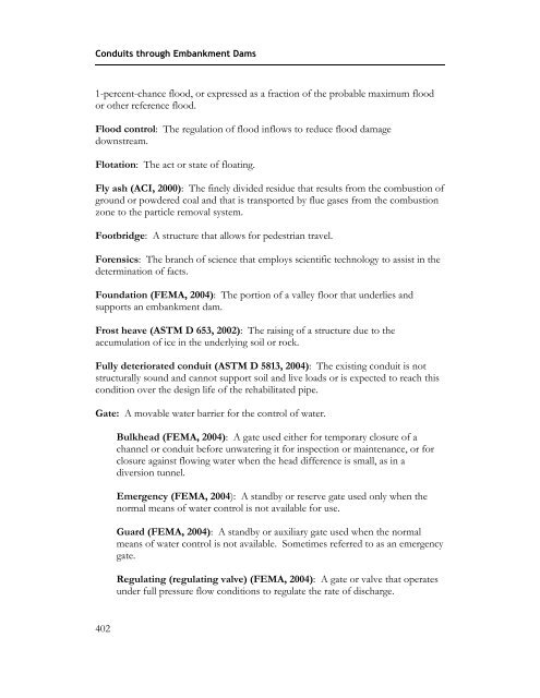 Technical Manual: Conduits through Embankment Dams (FEMA 484)