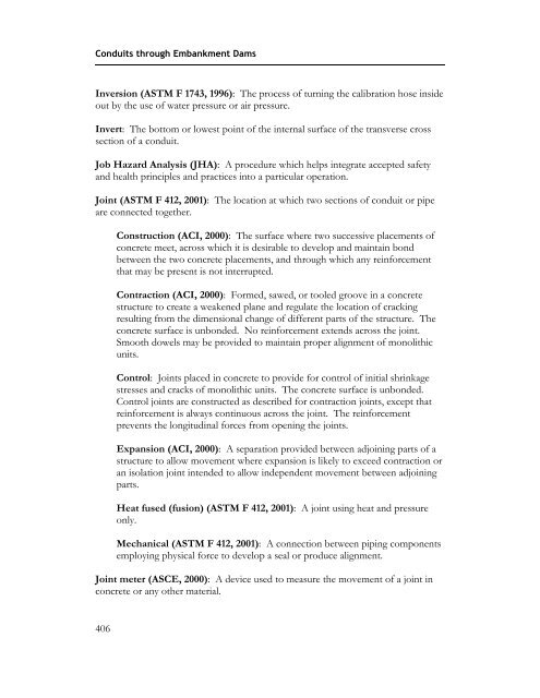 Technical Manual: Conduits through Embankment Dams (FEMA 484)