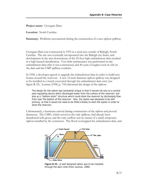 Technical Manual: Conduits through Embankment Dams (FEMA 484)