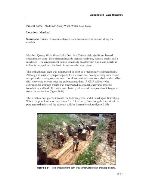 Technical Manual: Conduits through Embankment Dams (FEMA 484)