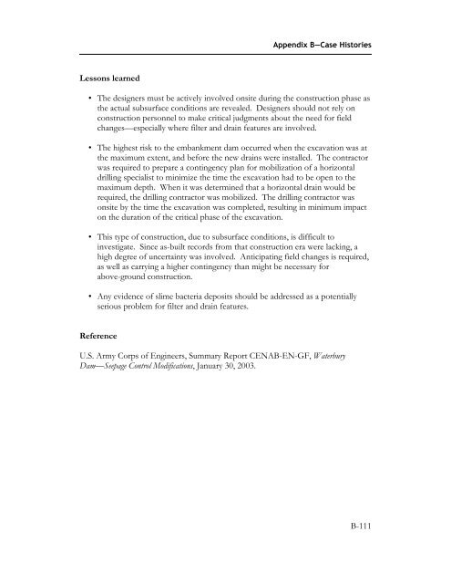 Technical Manual: Conduits through Embankment Dams (FEMA 484)