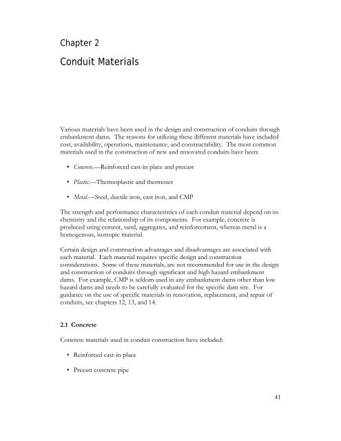 Technical Manual: Conduits through Embankment Dams (FEMA 484)