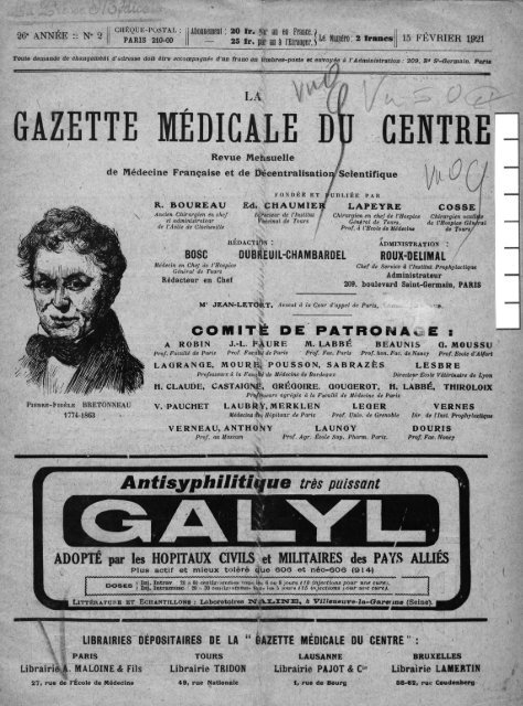 La Gazette mÃ©dicale du Centre