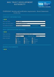 Self Certificate - West Hertfordshire Hospitals NHS Trust