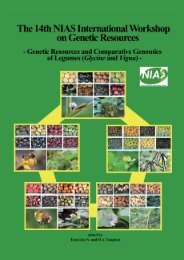 Contents - NIAS Genebank