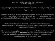 Building Analysis and Design Composition - SUNY Delhi