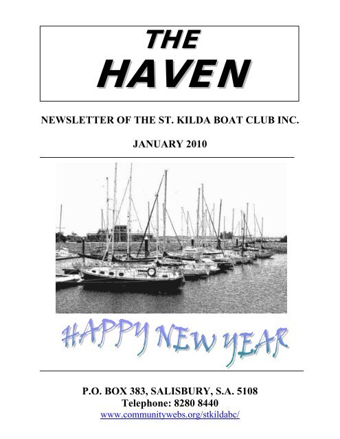 newsletter of the st. kilda boat club - Communitywebs.org