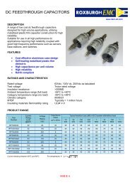 Roxburgh EMC DC Feedthrough Capacitors - EMCIA