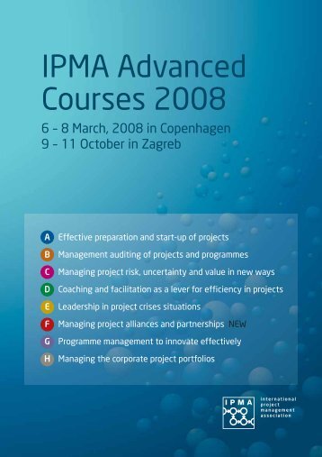 IPMA Advanced Courses 2008