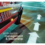 ambulance: management & leadership - Ambulance Service of NSW