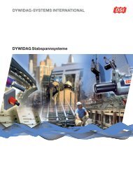DYWIDAG Stabspannsysteme - DYWIDAG-Systems International 
