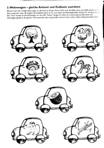 3.wohnwagen - gleiche Anlaute und Endlaute zuordnen