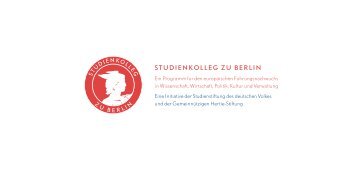 STUDIENKOLLEG ZU BERLIN