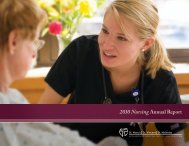 2010 Nursing Annual Report - St. Mary's Hospital