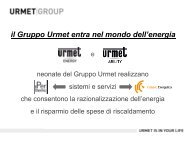 il Gruppo Urmet entra nel mondo dell'energia - Studio Fasano