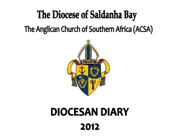 Diocese of Saldanha Bay Diary 2012 - Services