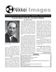 Volume 9 No. 1 (PDF) - Nikkei National Museum & Cultural Centre