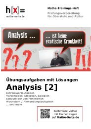 Analysis [2] - Mathe-Seite.de