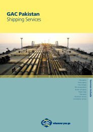 GAC Pakistan Shipping Services