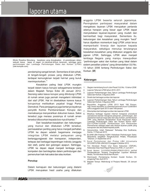 Buletin Asasi Elsam Edisi Maret-April 2013