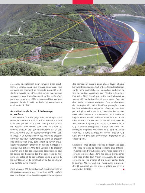 Le magazine mondial de Leica Geosystems