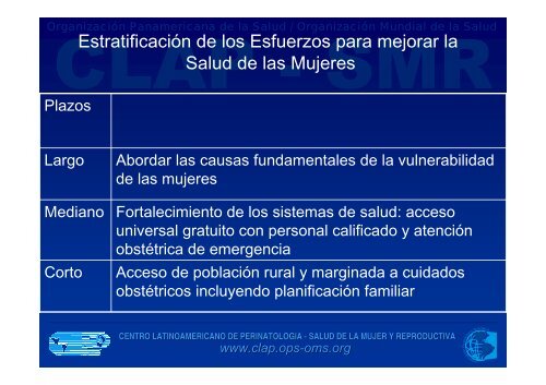 Avances y desafÃ­os en la disminuciÃ³n de la mortalidad materna y ...