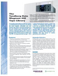 The Tandberg Data Magnum 448 Tape Library - STORETECH ...