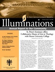Illuminations, Fall 2006 - St. Peter's Seminary