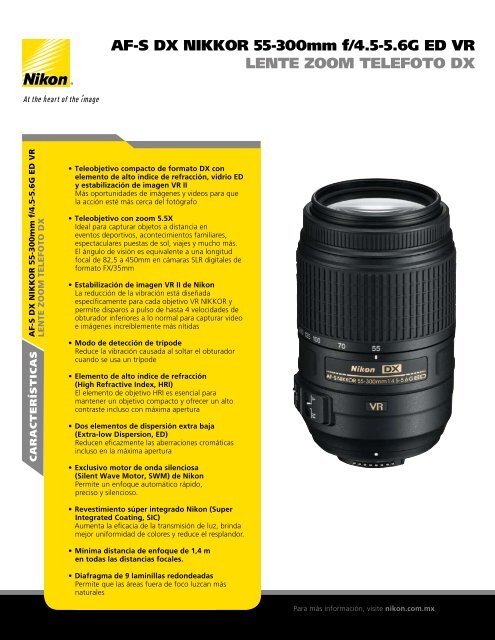  Nikon AF-S DX NIKKOR objetivo zoom con reducción de