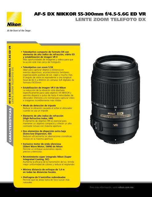 AF-S DX NIKKOR 55-300mm f/4.5-5.6G ED VR LENtE zOOm ...